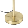 Tafellamp goud/messing met velours kap groen 25 cm - parte