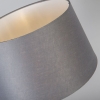 Tafellamp koper met kap grijs 35 cm verstelbaar - parte