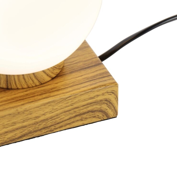 Tafellamp naturel met touch en inductielader - janneke