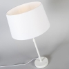 Tafellamp wit met kap wit 35 cm verstelbaar - parte