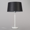 Tafellamp wit met kap zwart 35 cm verstelbaar - parte