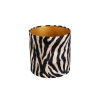 Velours lampenkap zebra dessin 25/25/25 gouden binnenkant