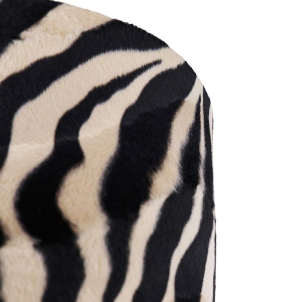 Velours lampenkap zebra dessin 25/25/25 gouden binnenkant