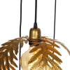 Vintage hanglamp goud 5-lichts - botanica
