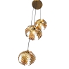 Vintage hanglamp goud rond 3-lichts - botanica