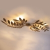Vintage plafondlamp antiek goud 4-lichts - linden