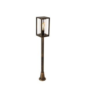 Vintage staande buitenlamp antiek goud 100 cm IP44 - Charlois