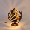 Vintage tafellamp antiek goud 30 cm - linden