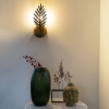 Vintage wandlamp goud 33 cm - botanica