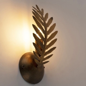 Vintage wandlamp goud 33 cm - Botanica