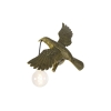 Vintage wandlamp messing - animal fugl