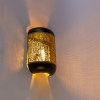Vintage wandlamp zwart met messing - kayleigh