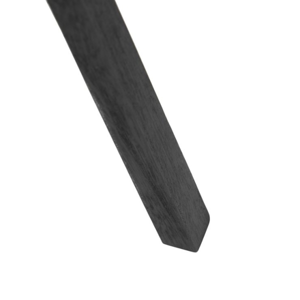 Vloerlamp tripod zwart met kap 45cm linnen wit