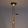 Vloerlamp brons met leeslamp incl. Led en dimmer diva 2 14