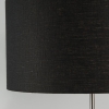 Vloerlamp staal en zwart met verstelbare leesarm - luxor