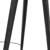Vloerlamp tripod zwart met kap pauw 50 cm - tripod classic