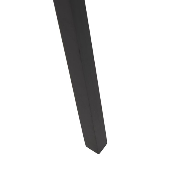 Vloerlamp tripod zwart met kap pauw dessin 50 cm - puros