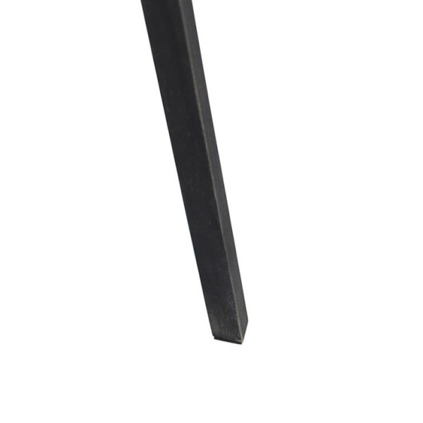 Vloerlamp tripod zwart met kap wit 50 cm - tripod classic