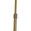 Vloerlamp verstelbaar brons met boucle kap wit 35 cm - parte