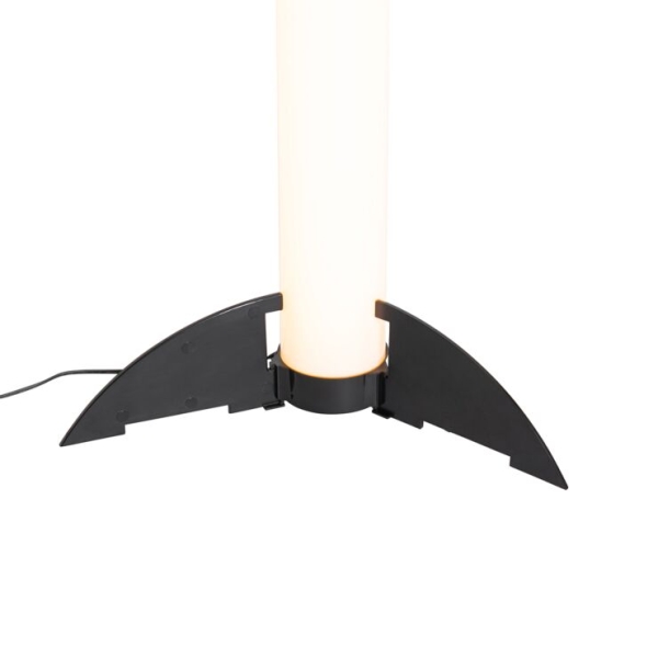 Vloerlamp zwart dimbaar in kelvin met afstandsbediening - bomba