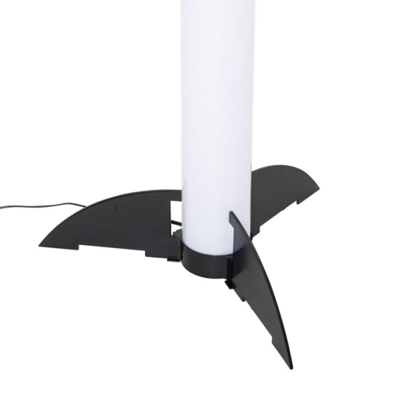Vloerlamp zwart dimbaar in kelvin met afstandsbediening - bomba