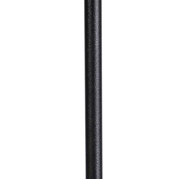 Vloerlamp zwart kap zwart 40 cm verstelbaar - parte