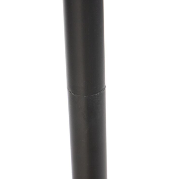 Vloerlamp zwart met kap pauw rood 40 cm - classico