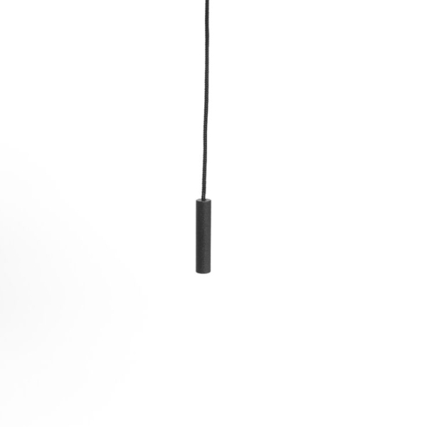 Vloerlamp zwart met zwarte kap en verstelbare arm - ladas deluxe