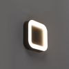 Wand- en plafondlamp grijs vierkant ip54 - ariel