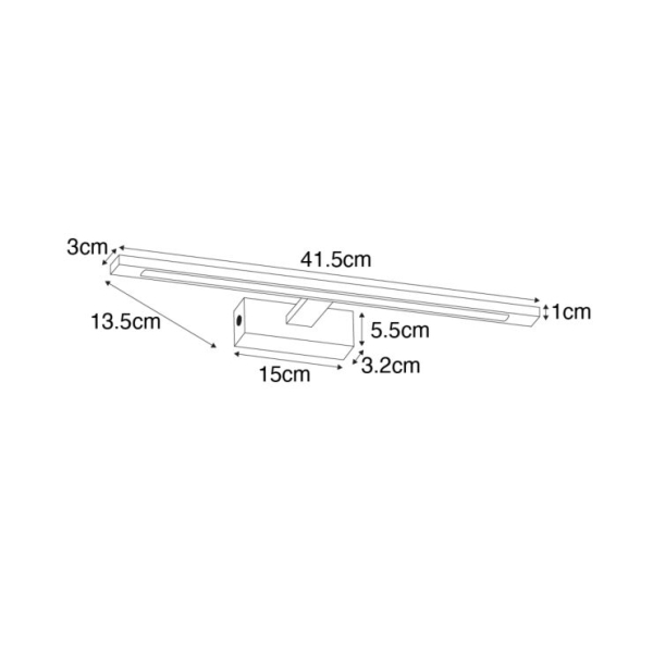 5 cm incl. LED IP44 - Jerre