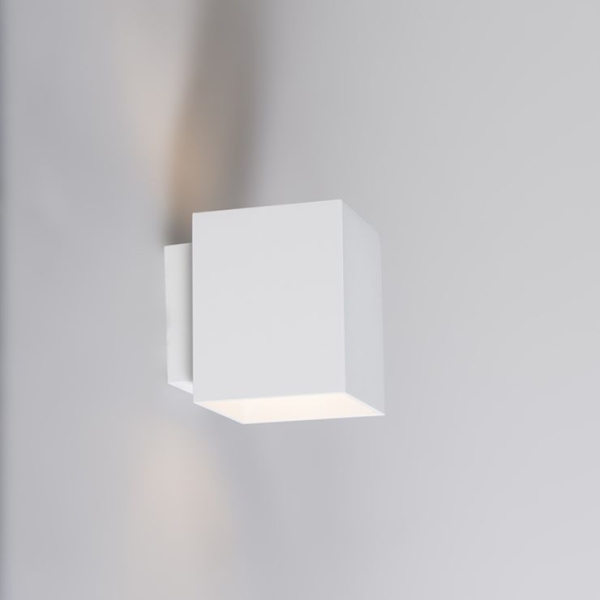 Wandlamp wit vierkant - sola