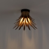 Art deco plafondlamp goud - wesley