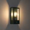 Buiten wandlamp donker groen met schemersensor ip44 - rotterdam