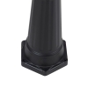 Buitenlantaarn zwart 220 cm 2-lichts ip44 - havana