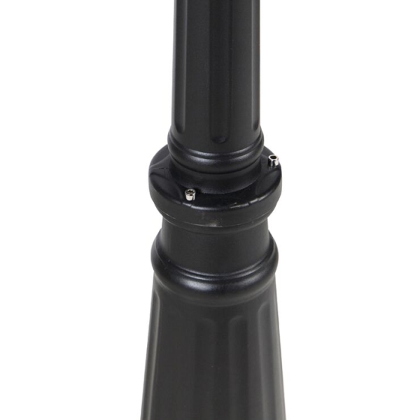 Buitenlantaarn zwart 220 cm 3-lichts ip44 - havana