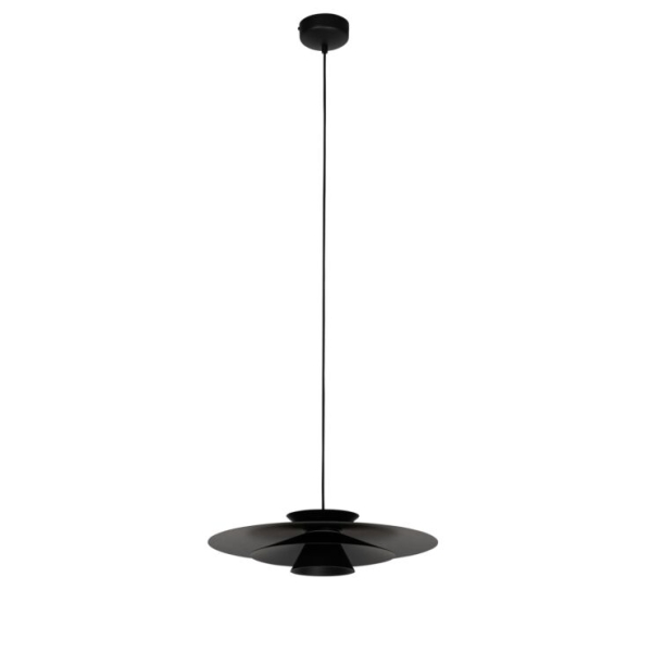 Design hanglamp zwart incl. Led 3 staps dimbaar pauline 14