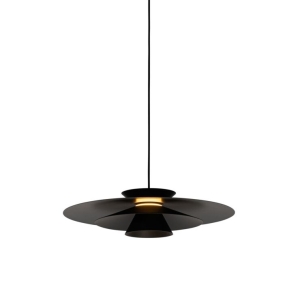Design hanglamp zwart incl. LED 3-staps dimbaar - Pauline