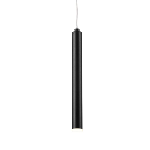 Hanglamp zwart rond incl. Led 3-staps dimbaar 11-lichts - tubas