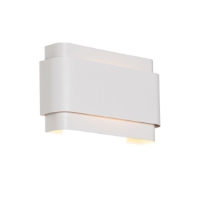 Industriële wandlamp wit 2-lichts - Coen