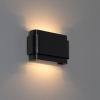 Industriële wandlamp zwart 2-lichts - coen