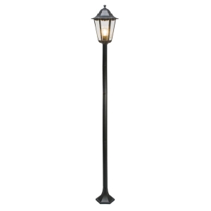 Klassieke staande buitenlamp zwart 170 cm IP44 - New Orleans
