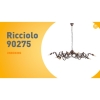 Landelijke kroonluchter bruin 10-lichts - ricciolo