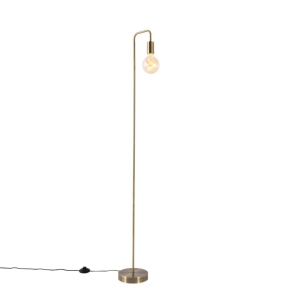 Moderne vloerlamp brons - Facil