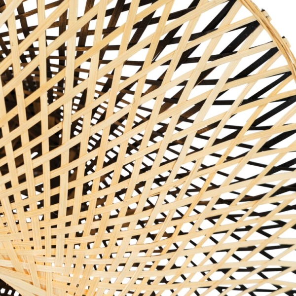 Oosterse buiten plafondlamp bamboe 50 cm ip44 - rina
