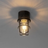 Plafond- en wandlamp antiek goud ip54 - kiki