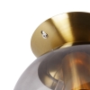 Smart plafondlamp messing met smoke glas incl. Wifi st64 - pallon