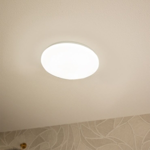 Smart plafondlamp wit 38 cm stereffect incl. LED met afstandsbediening - Extrema