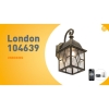 Smart romantische buitenwandlamp brons incl. Wifi a60 - london