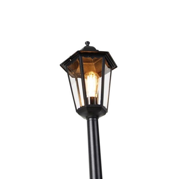 Smart staande buitenlamp zwart 125 cm incl. Wifi st64 - new orleans