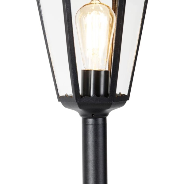Smart staande buitenlamp zwart 170 cm incl. Wifi st64 - new orleans